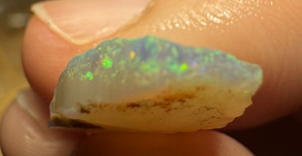 4.6Carats Solid Rough Coober Pedy Opal Piece with Beautiful Colour B1