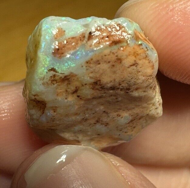 42.9 Carats Solid Rough Coober Pedy Opal Piece with Beautiful Colour B1