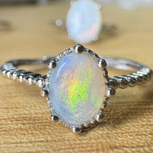 Solid Opal sliver Ring. T1