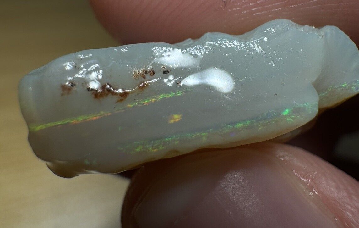 16.45 Carats Solid Rough Coober Pedy Opal Piece with Beautiful Colour C1