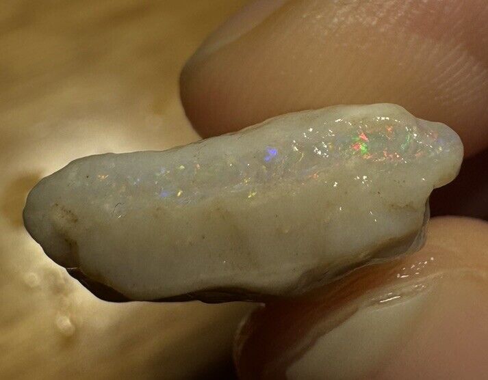 16.3 Carats Solid Rough Coober Pedy Opal Piece with Beautiful Colour B1
