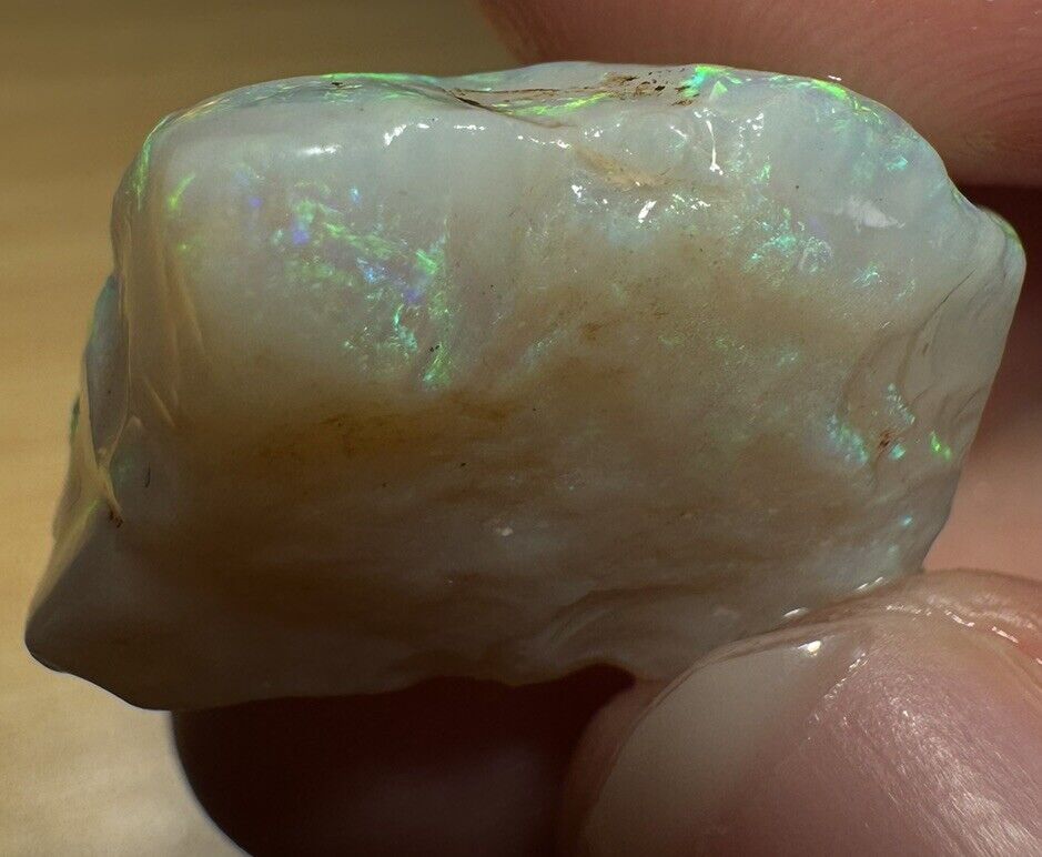 16.45 Carats Solid Rough Coober Pedy Opal Piece with Beautiful Colour C1