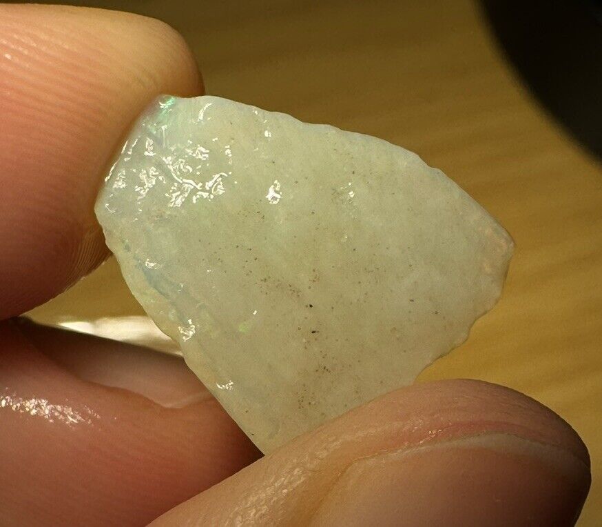 5.9 Carats Solid Rough Coober Pedy Opal Piece with Beautiful Colour B1