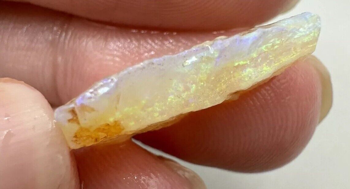4.4 Carats Solid Rough Coober Pedy Opal Piece with Beautiful Colour