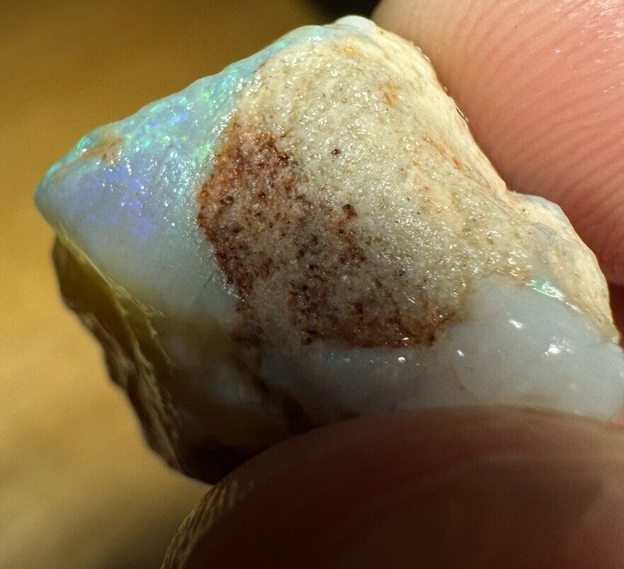 42.9 Carats Solid Rough Coober Pedy Opal Piece with Beautiful Colour B1