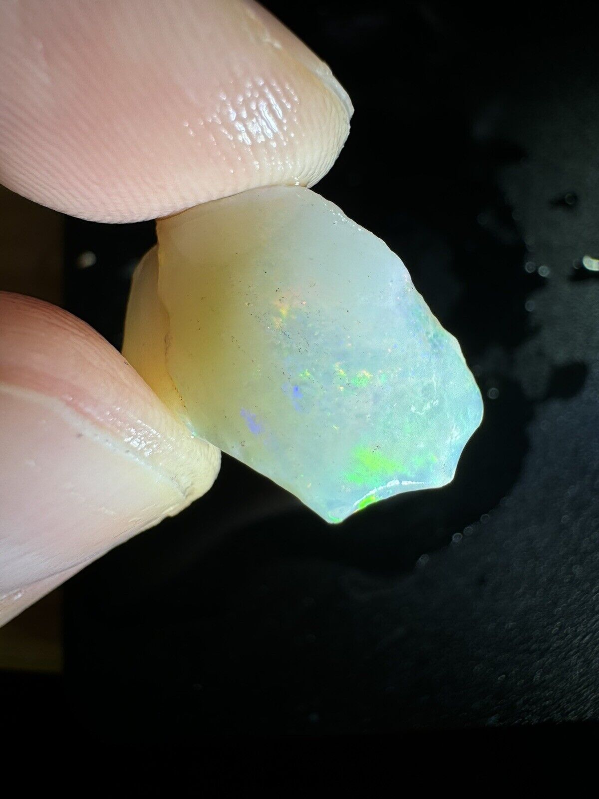 4.8 Carats Solid Rough Coober Pedy Opal Piece with Beautiful Colour B1