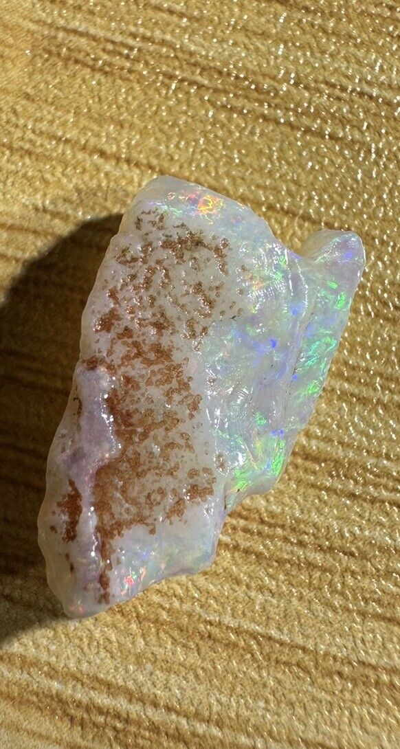 4.5 Carats Solid Rough Coober Pedy Opal Piece with Beautiful Colour