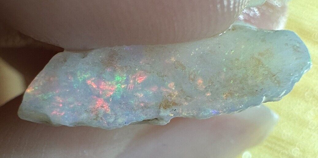4.5 Carats Solid Rough Coober Pedy Opal Piece with Beautiful Colour