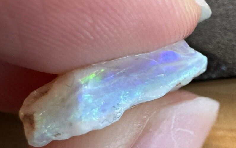 5.3 Carats Solid Rough Coober Pedy Opal Piece with Beautiful Colour