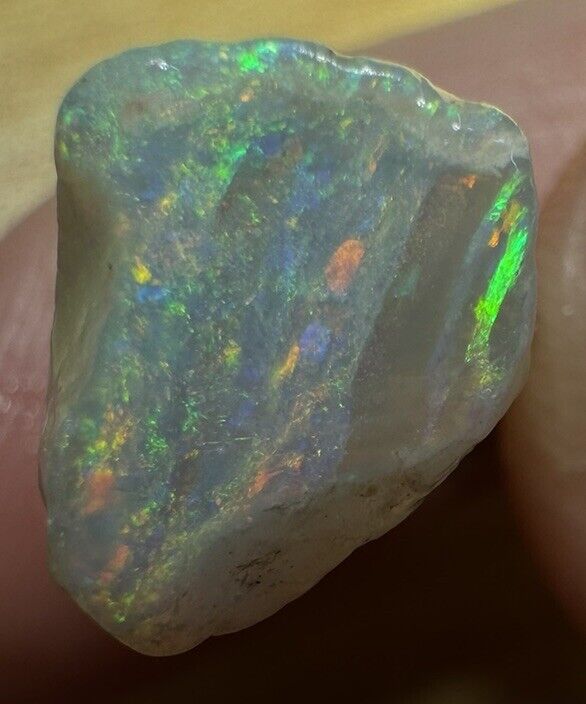 7.15Carats Solid Rough Coober Pedy Opal Piece with Beautiful Colour B1