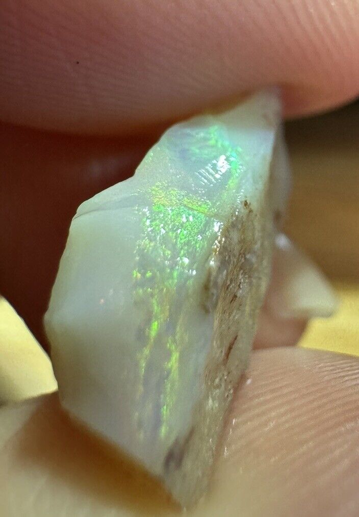 5.2 Carats Solid Rough Coober Pedy Opal Piece with Beautiful Colour