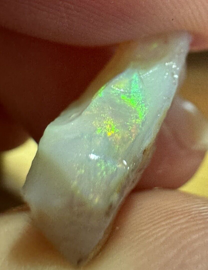 5.2 Carats Solid Rough Coober Pedy Opal Piece with Beautiful Colour