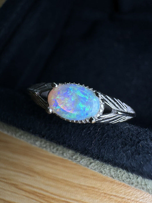 Opal Ring No.13 mysteries blue and green