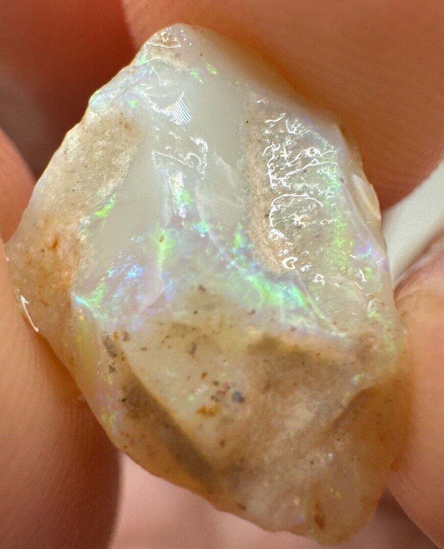 5.2 Carats Solid Rough Coober Pedy Opal Piece with Beautiful Colour