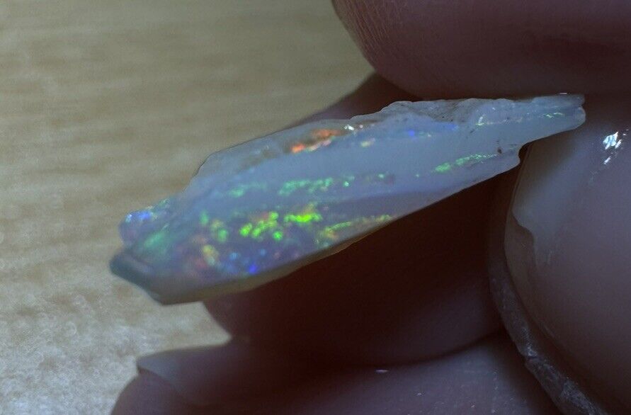 3 Carats Solid Rough Coober Pedy Opal Piece with Beautiful Colour C1