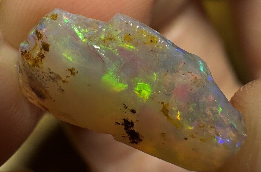 4.7 Carats Solid Rough Coober Pedy Opal Piece with Beautiful Colour B1