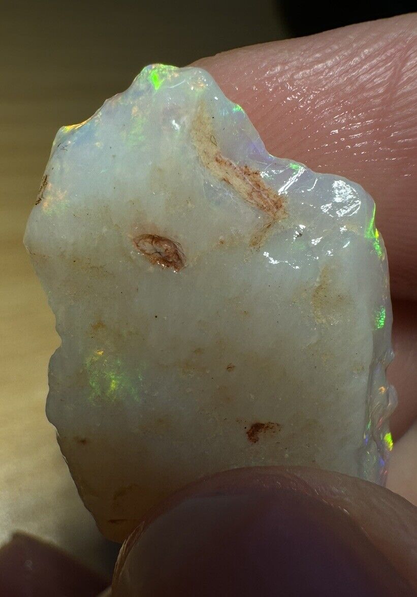 13.3 Carats Solid Rough Coober Pedy Opal Piece with Beautiful Colour C1