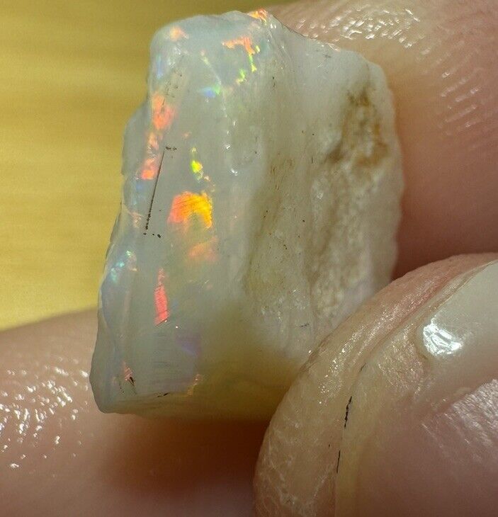 4.2 Carats Solid Rough Coober Pedy Opal Piece with Beautiful Colour C1