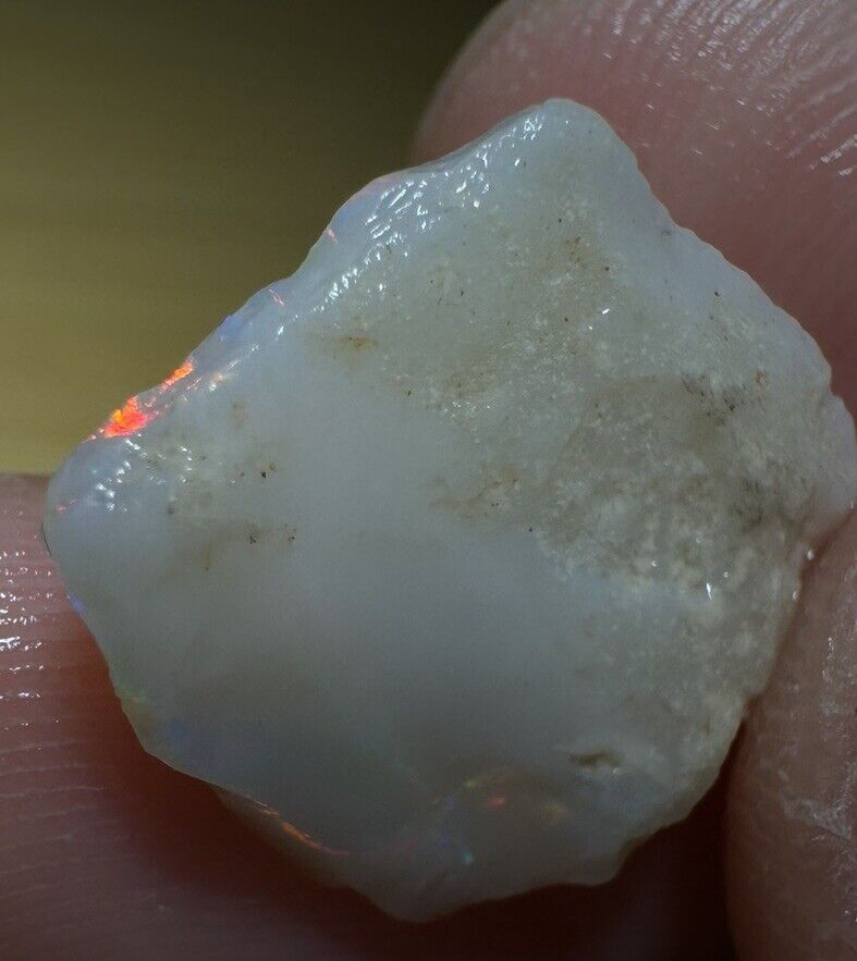 4.2 Carats Solid Rough Coober Pedy Opal Piece with Beautiful Colour C1