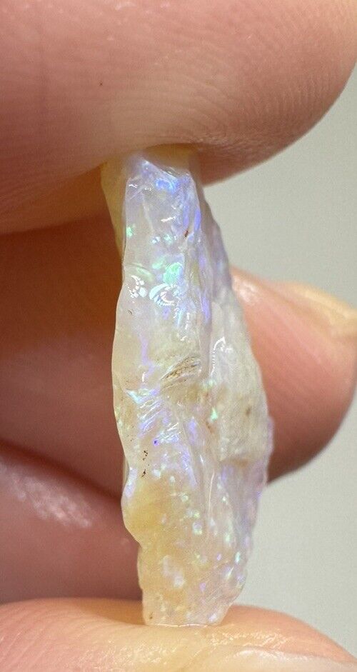 5.4 Carats Solid Rough Coober Pedy Opal Piece with Beautiful Colour