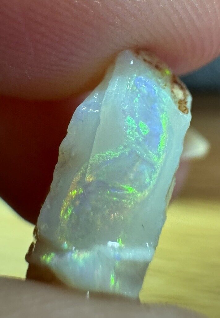 5.2 Carats Solid Rough Coober Pedy Opal Piece with Beautiful Colour