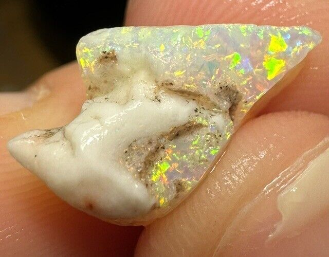 4.7 Carats Solid Rough Coober Pedy Opal Piece with Beautiful Colour B1