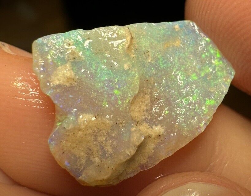 4.6Carats Solid Rough Coober Pedy Opal Piece with Beautiful Colour B1