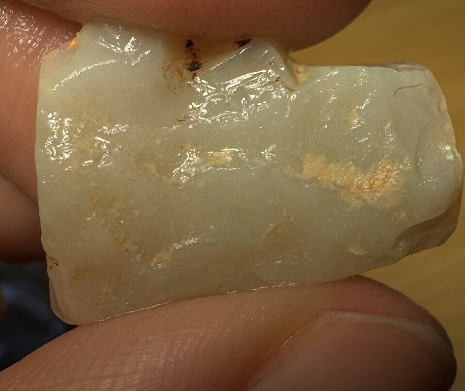 10.2 Carats Solid Rough Coober Pedy Opal Piece with Beautiful Colour B1