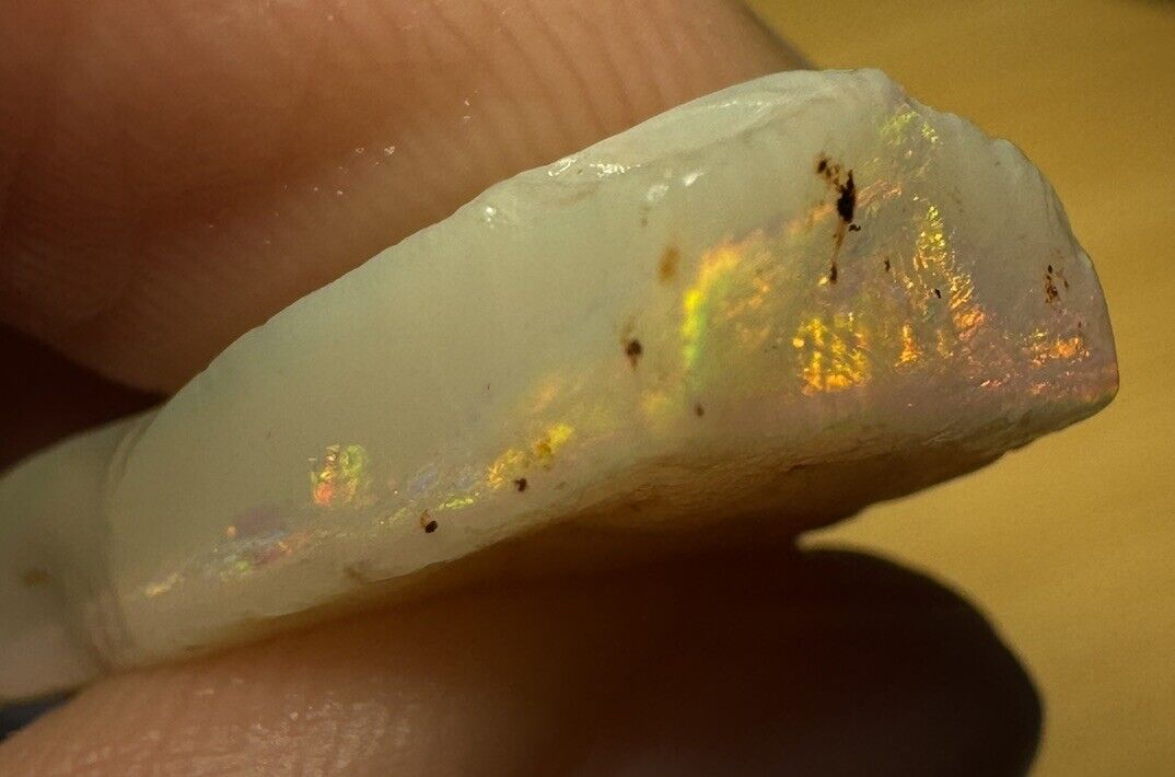 10.2 Carats Solid Rough Coober Pedy Opal Piece with Beautiful Colour B1