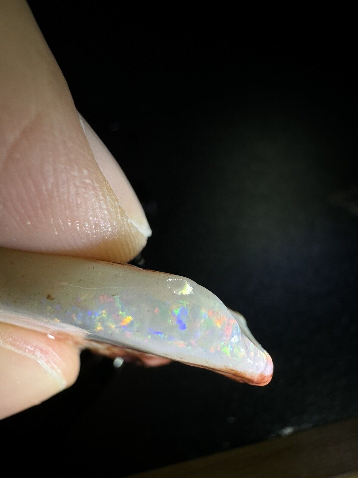 22.3 Carats Solid Rough Coober Pedy Opal Piece with Beautiful Colour B1