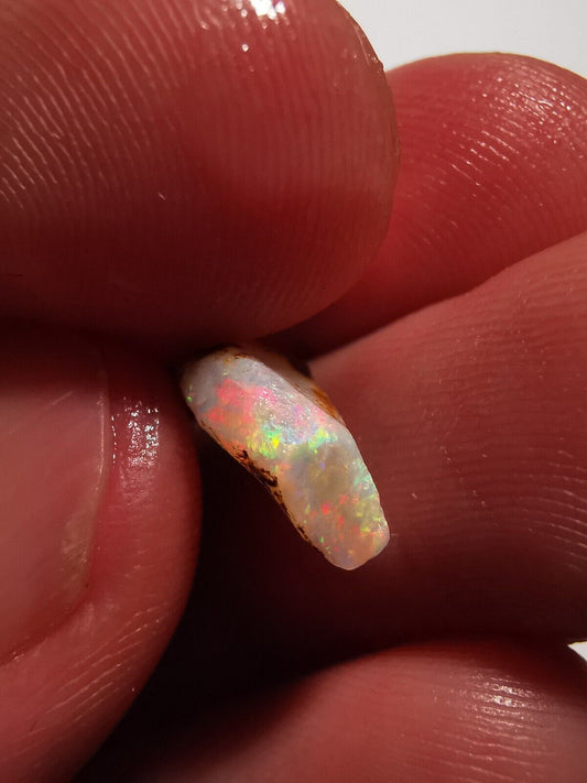 2.5Carats Solid Rough Coober Pedy Opal Piece with Beautiful Colour B1