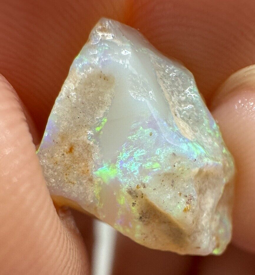 5.2 Carats Solid Rough Coober Pedy Opal Piece with Beautiful Colour