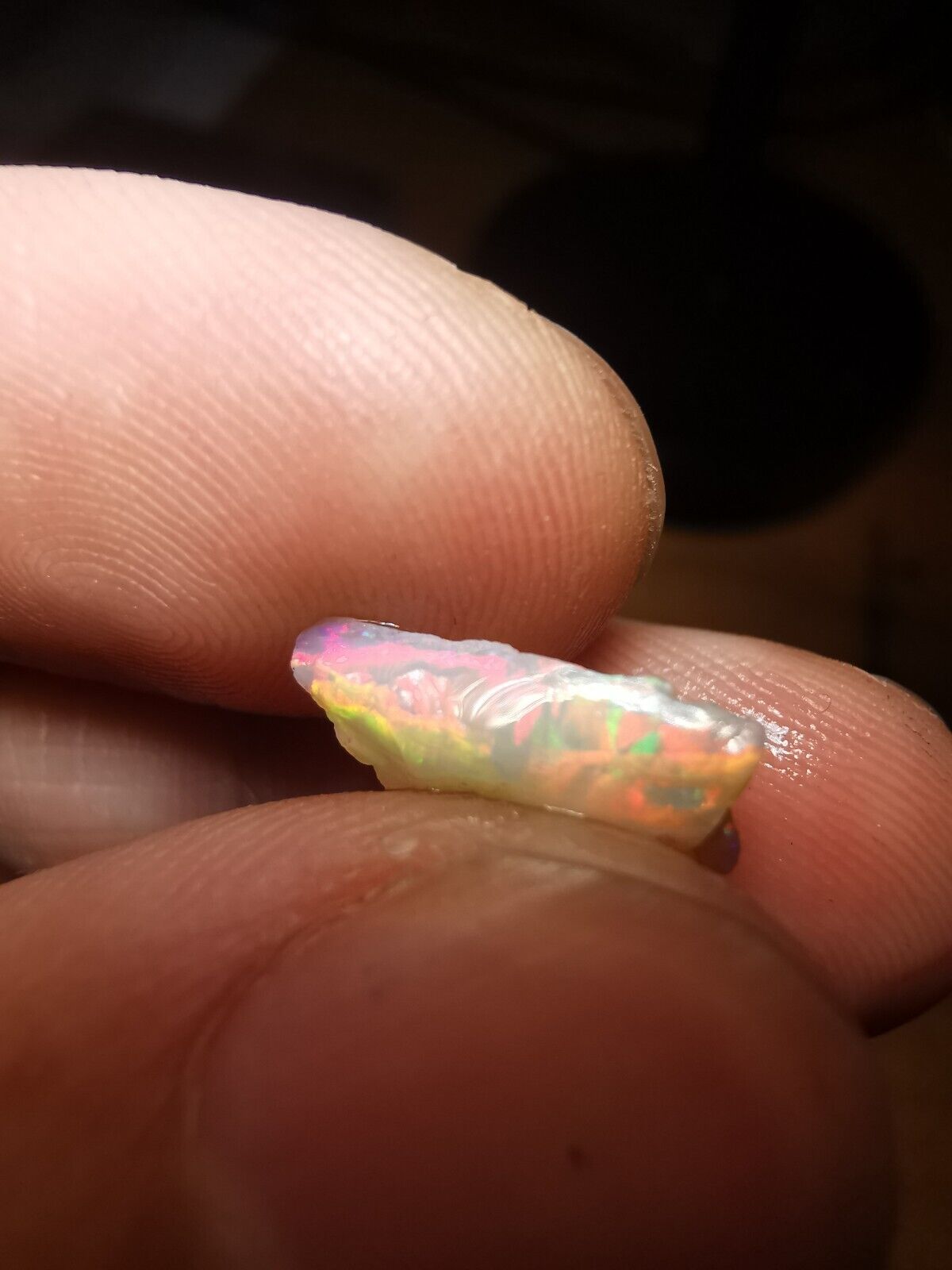 2.7Carats Solid Rough Coober Pedy Opal with Beautiful Colour