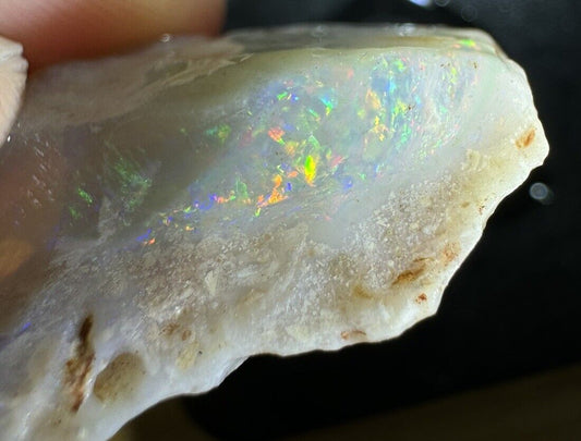 20.6Carats Solid Rough Coober Pedy Opal Piece with Beautiful Colour B1