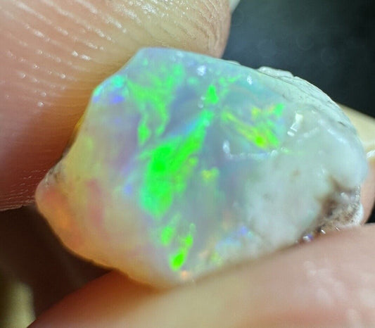 5.2 Carats Solid Rough Coober Pedy Opal Piece with Beautiful Colour