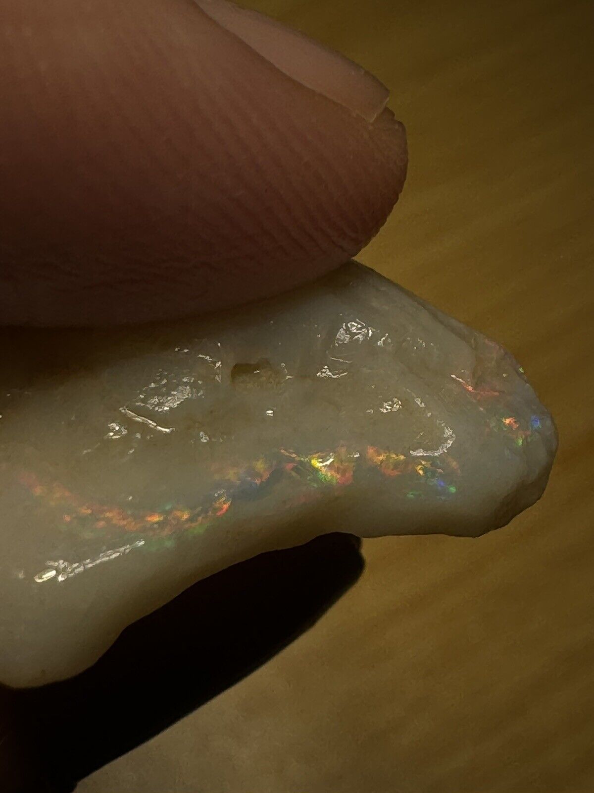 11.5 Carats Solid Rough Coober Pedy Opal Piece with Beautiful Colour B1