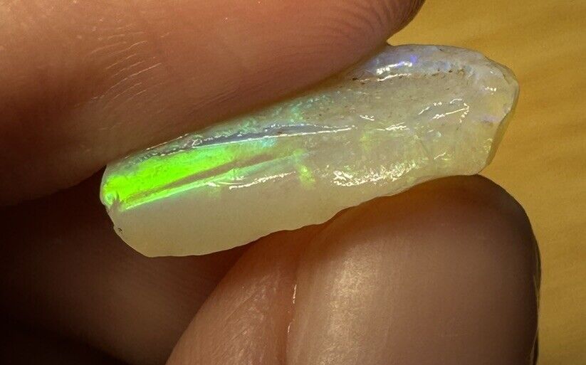 5.9 Carats Solid Rough Coober Pedy Opal Piece with Beautiful Colour B1