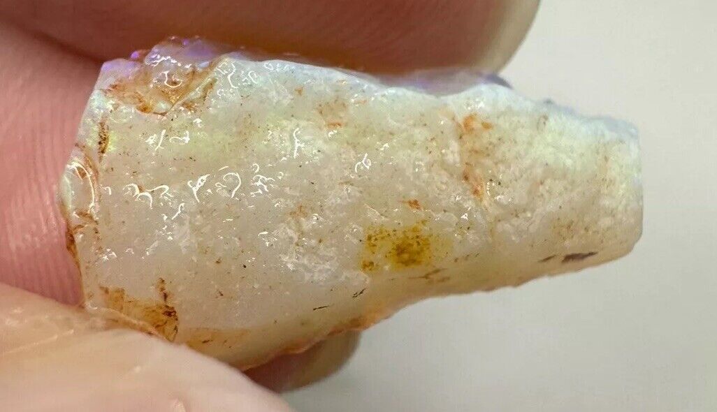 4.4 Carats Solid Rough Coober Pedy Opal Piece with Beautiful Colour