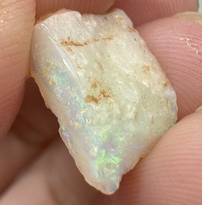3.4 Carats Solid Rough Coober Pedy Opal Piece with Beautiful Colour
