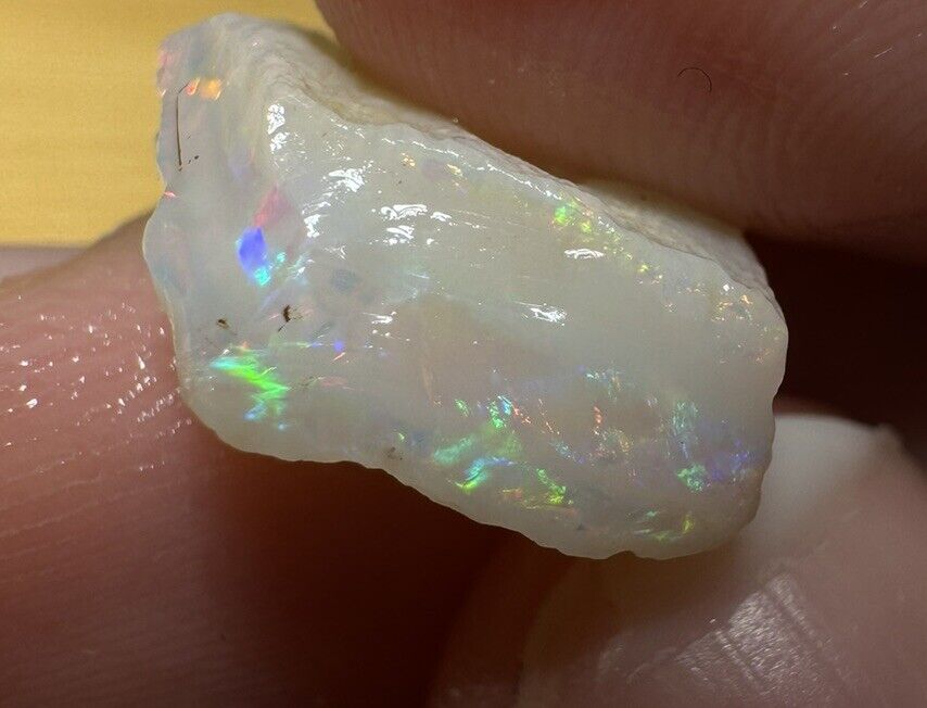 4.2 Carats Solid Rough Coober Pedy Opal Piece with Beautiful Colour C1
