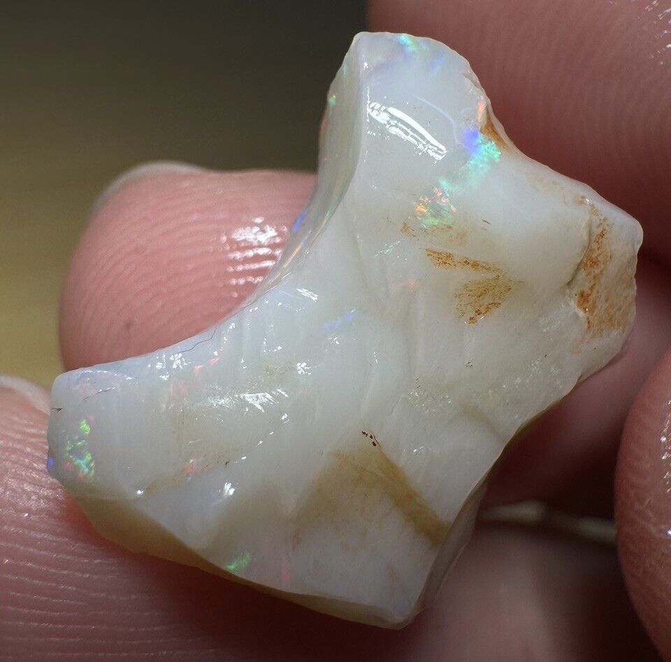 7.1Carats Solid Rough Coober Pedy Opal Piece with Beautiful Colour C1