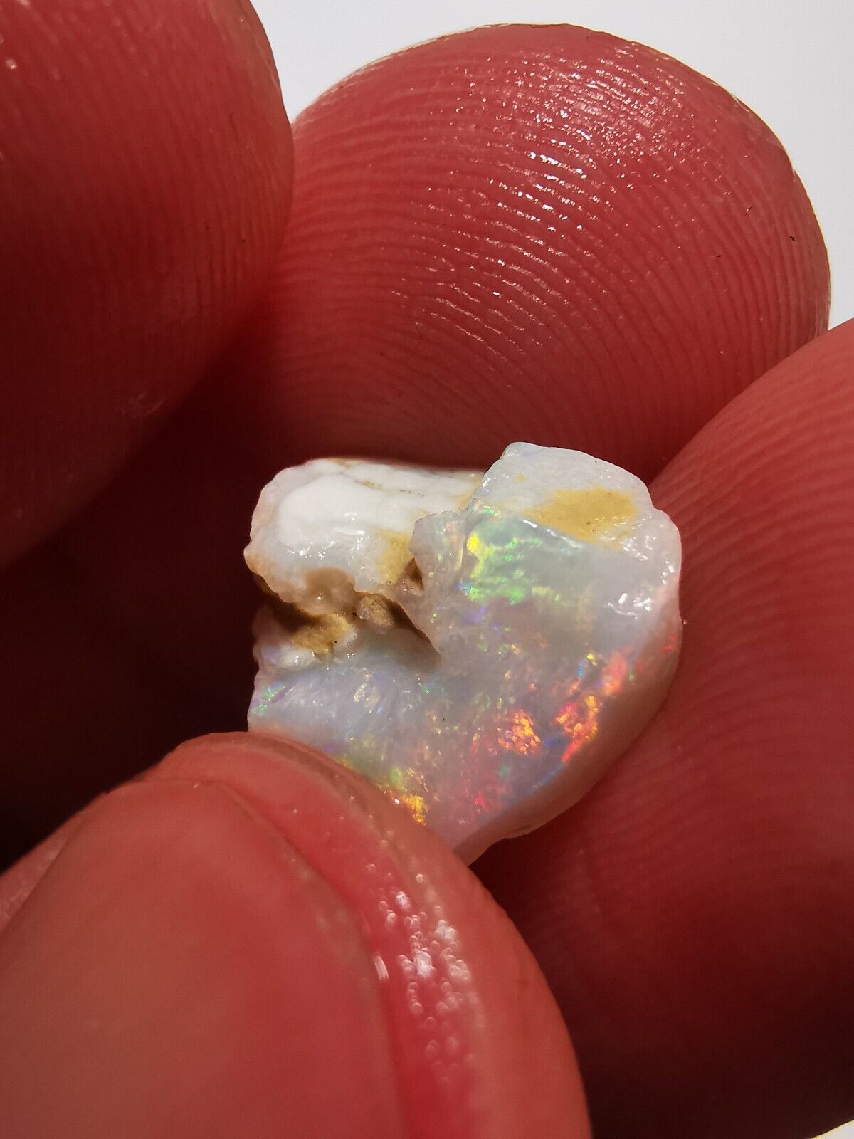 2.7 Carats Solid Rough Coober Pedy Opal Piece with Beautiful Colour B1