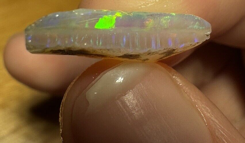 4.7 Carats Solid Rough Coober Pedy Opal Piece with Beautiful Colour B1