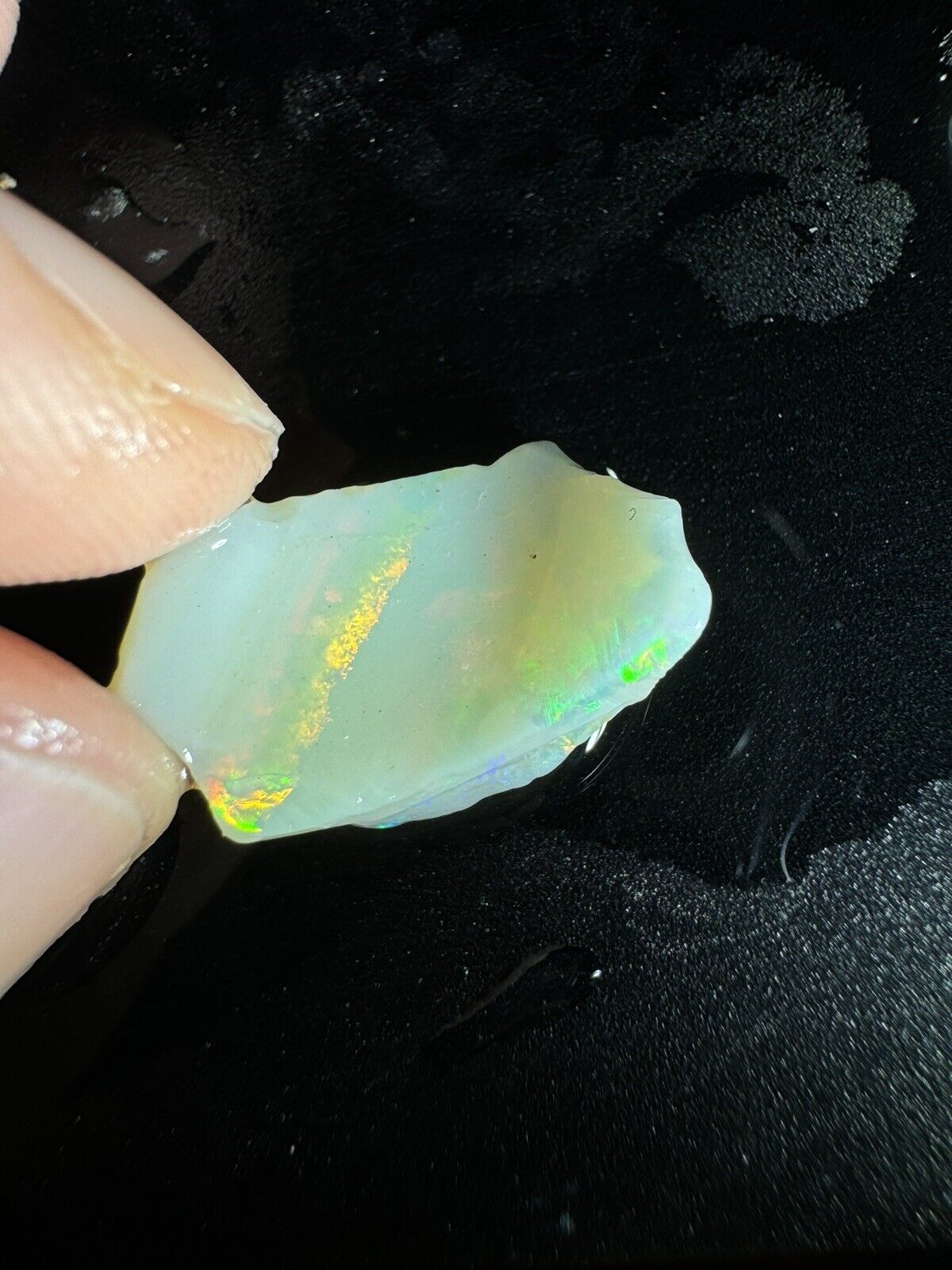 4.8 Carats Solid Rough Coober Pedy Opal Piece with Beautiful Colour B1