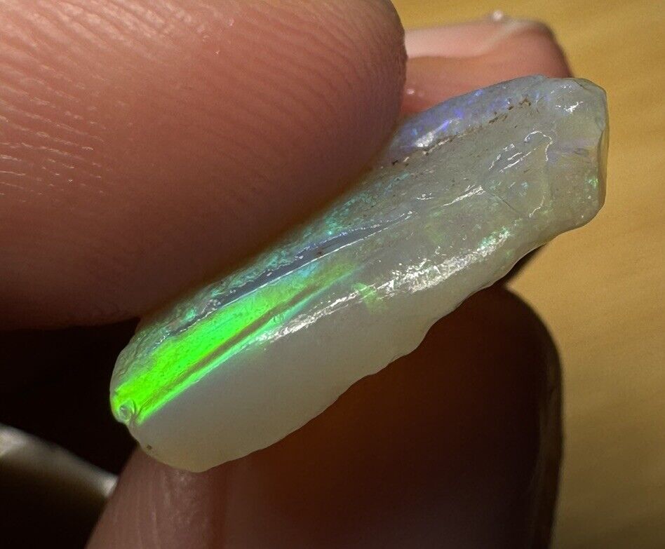 5.9 Carats Solid Rough Coober Pedy Opal Piece with Beautiful Colour B1