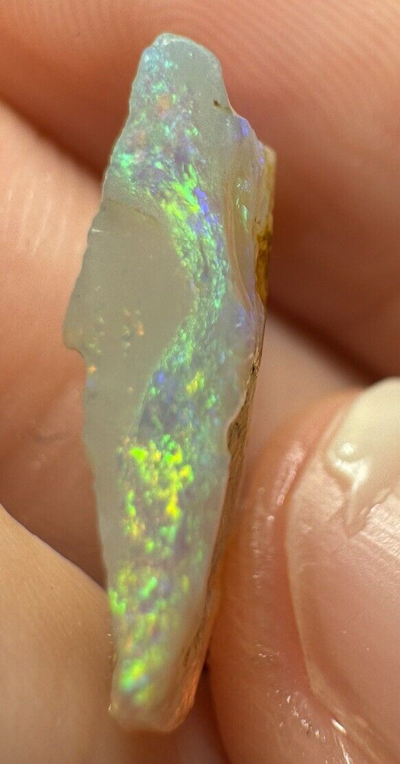 4.6Carats Solid Rough Coober Pedy Opal Piece with Beautiful Colour B1