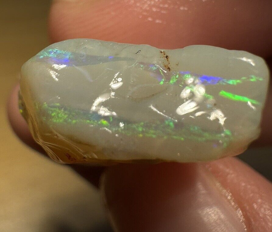 16.45 Carats Solid Rough Coober Pedy Opal Piece with Beautiful Colour C1
