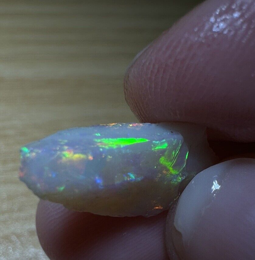 3 Carats Solid Rough Coober Pedy Opal Piece with Beautiful Colour C1