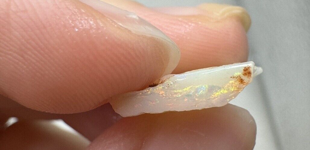 3.4 Carats Solid Rough Coober Pedy Opal Piece with Beautiful Colour