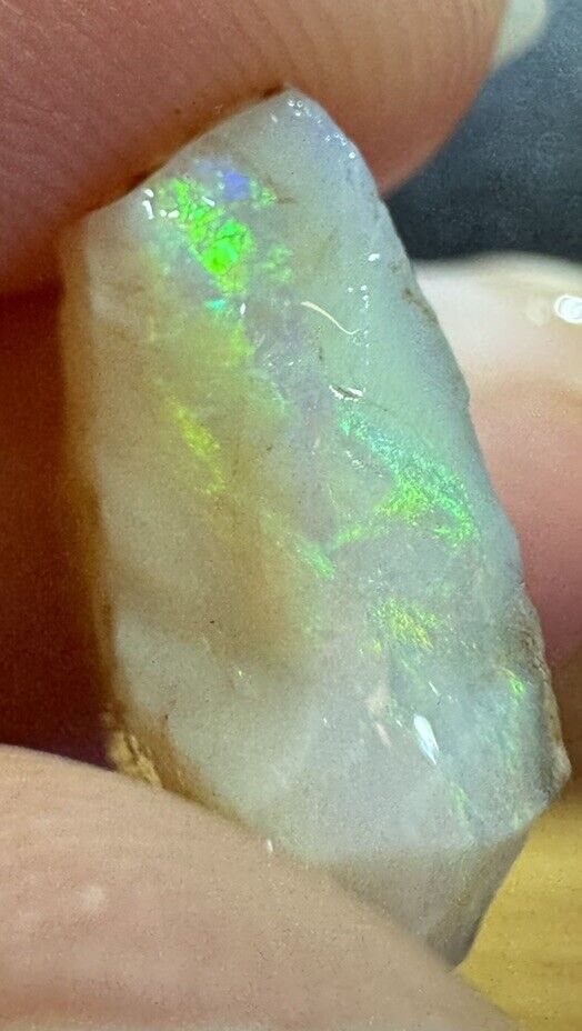 5.2 Carats Solid Rough Coober Pedy Opal Piece with Beautiful Colour